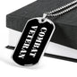 Combat Veteran v3 - Luxury Dog Tag Necklace