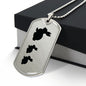Mama Rabbit With 2 Kittens - Luxury Dog Tag Necklace