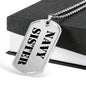 Navy Sister - Luxury Dog Tag Necklace