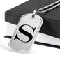 Initial S v1a - Luxury Dog Tag Necklace