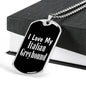 Love My Italian Greyhound v2 - Luxury Dog Tag Necklace