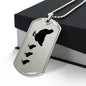 Mama Chicken With 3 Chicks - Luxury Dog Tag Necklace