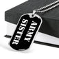 Army Sister v3 - Luxury Dog Tag Necklace
