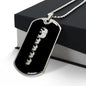 Mama Elephant With 4 Calves v2 - Luxury Dog Tag Necklace