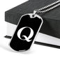 Initial Q v3a - Luxury Dog Tag Necklace