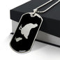 Mama Chicken With 1 Chick v2 - Luxury Dog Tag Necklace