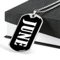 June v02 - Luxury Dog Tag Necklace