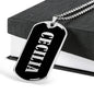 Cecilia v01s - Luxury Dog Tag Necklace