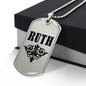 Ruth v01a - Luxury Dog Tag Necklace