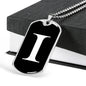 Initial I v3a - Luxury Dog Tag Necklace