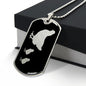 Mama Chicken With 2 Chicks v2 - Luxury Dog Tag Necklace