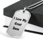 Love My Great Dane v4 - Luxury Dog Tag Necklace
