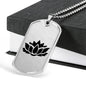 Lotus Flower - Luxury Dog Tag Necklace