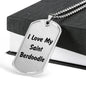 Love My Saint Berdoodle v4 - Luxury Dog Tag Necklace