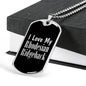 Love My Rhodesian Ridgeback v3 - Luxury Dog Tag Necklace