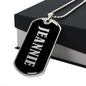 Jeannie v02 - Luxury Dog Tag Necklace