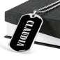 Claudia v01s - Luxury Dog Tag Necklace