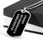 Coast Guardsman's Girlfriend v2 - Luxury Dog Tag Necklace