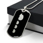 Mama Hedgehog With 3 Hoglets v2 - Luxury Dog Tag Necklace