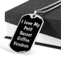 Love My Petit Basset Griffon Vendeen v5 - Luxury Dog Tag Necklace
