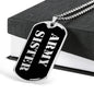 Army Sister v2 - Luxury Dog Tag Necklace