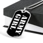 Army Girl v3 - Luxury Dog Tag Necklace