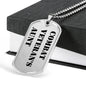 Combat Veteran's Aunt - Luxury Dog Tag Necklace