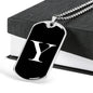 Initial Y v3a - Luxury Dog Tag Necklace