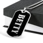 Betty v01s - Luxury Dog Tag Necklace