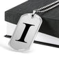 Initial I v1a - Luxury Dog Tag Necklace