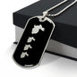 Mama Rabbit With 3 Kittens v2 - Luxury Dog Tag Necklace