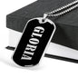 Gloria v01s - Luxury Dog Tag Necklace