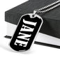 Jane v02 - Luxury Dog Tag Necklace