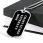 Coast Guard Veteran's Mom v2 - Luxury Dog Tag Necklace