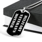 Military Veteran's Mother v3 - Luxury Dog Tag Necklace