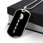 Mama Hippo With 4 Calves v2 - Luxury Dog Tag Necklace