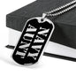 Navy Aunt v2 - Luxury Dog Tag Necklace