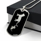 Mama Cat With 1 Kitten v2 - Luxury Dog Tag Necklace