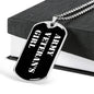 Army Veteran's Girl v3 - Luxury Dog Tag Necklace
