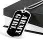 Army Girl v2 - Luxury Dog Tag Necklace