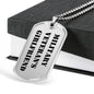 Military Veteran's Girlfriend - Luxury Dog Tag Necklace