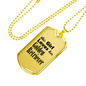 Golden Retriever - 18k Gold Finished Luxury Dog Tag Necklace