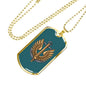 Ukrainian Naval Infantry - 18k Gold Finished Luxury Dog Tag Necklace