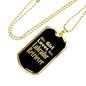 Labrador Retriever v1 - 18k Gold Finished Luxury Dog Tag Necklace