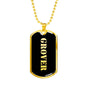 Grover v2 - 18k Gold Finished Luxury Dog Tag Necklace