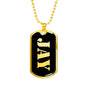 Jay v2 - 18k Gold Finished Luxury Dog Tag Necklace