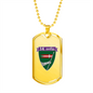 14th Mechanized Brigade (Ukraine) - 18k Gold Finished Luxury Dog Tag Necklace