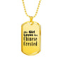 Chinese Crested - 18k Gold Finished Luxury Dog Tag Necklace