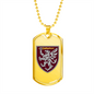 80th Air Assault Brigade (Ukraine) - 18k Gold Finished Luxury Dog Tag Necklace