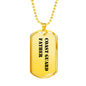 Coast Guard Father - 18k Gold Finished Luxury Dog Tag Necklace